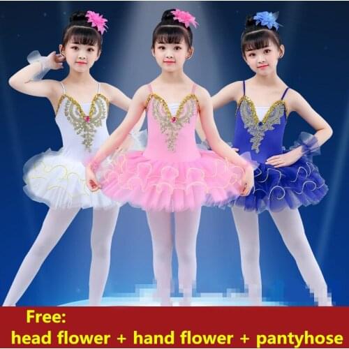 Professional White Swan Lake Ballet Tutu Costume Girls Children Ballerina Dress Kids Ballet Dress Dancewear Dance Dress For Girl