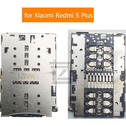 For Xiaomi Redmi 5 Plus SIM Card Reader Slot Connector Socket for Redmi 5plus Card Reader Holder Replacement Repair Spare Parts