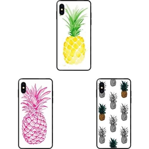 Personnaliser For Galaxy Note 4 8 9 10 20 Plus Pro J6 J7 J8 M30s M80s Ultra J600 J730 J810 Rubber Enjoy Fruit Pineapple Pattern