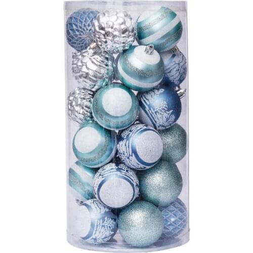 Adornos Navidad 2022 Christmas Tree Hanging Ball Ornaments decorations Gift New Year 30pcs 6cm Ball
