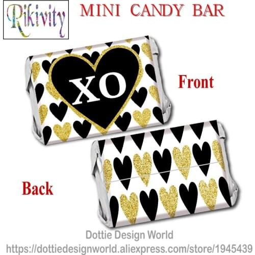 Heart Lips Wedding Mini Candy Bar Wrapper Stickers Chocolate Hershey Wine Water bottle Label Engagement party favors decoration