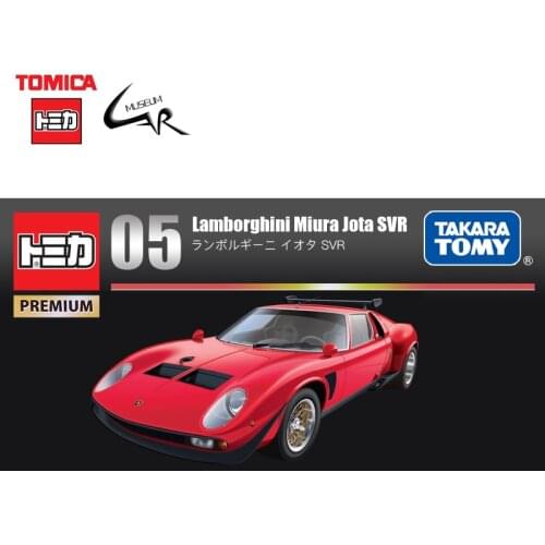 Takara Tomy Tomica Premium Alloy Car Model Boy Toy TP05 Lamborghini Miura Jota SVR Sports Car Diecast Vehicle