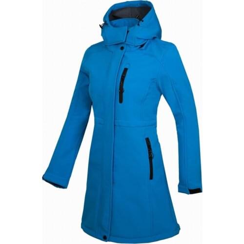 The Outdoor Windbreaker Hiking Camping Trekking Climbing Female Coats Winter Womens Soft Shell Fleece Long Jacket