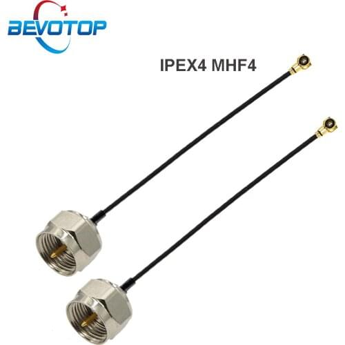 10PCS/LOT F Male to u.FL/IPX/IPEX4 MHF4 Female Jack Pigtail RF1.13 RF Coaxial Cable 3G Antenna Extension Cord Wire 15CM 30CM