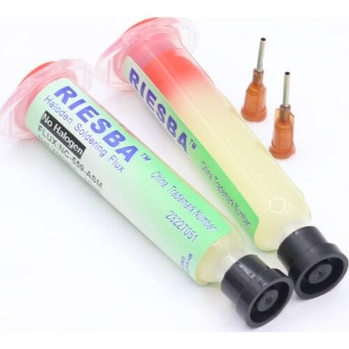 2Pcs/lot RIESBA NC-559-ASM solder paste flux oil cylinder welding No-Clean