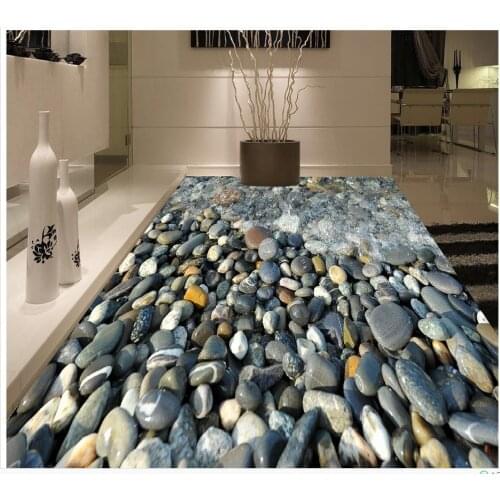 3D wallpaper floor for living room 3D stereoscopic wallpaper floor PVC waterproof floor Home Decoration