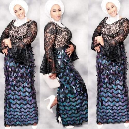 African Lace Fabric Nigerian Lace Fabric With Sequins, African Lace Fabric 2021 High Quality For Wedding Dress X18873