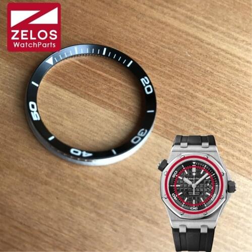 Aluminum luminous inner circle bezel for the AP Audemars Piguet ROO Royal Oak Offshore Diver watch 15710/15703