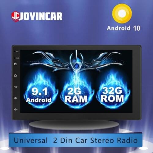 JOYINCAR Android 9.1 2 Din Car Radio 7" Car Multimedia Player Universal Auto Stereo GPS for Volkswagen Nissan Hyundai Kia Toyota