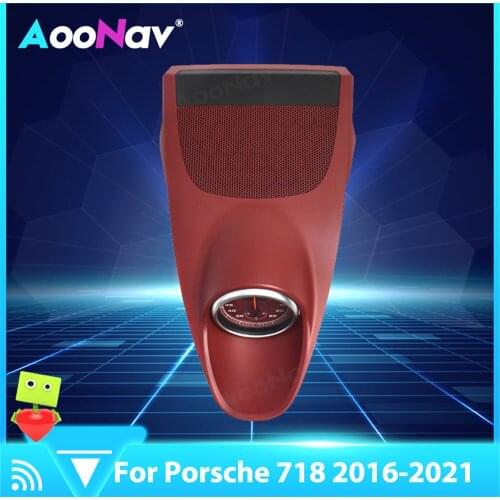 Car Stopwatch For Porsche 718 2016 2017 2018 2019 2020 2021 Car Interior Dashboard Clock Decoration Compass Electronic Time