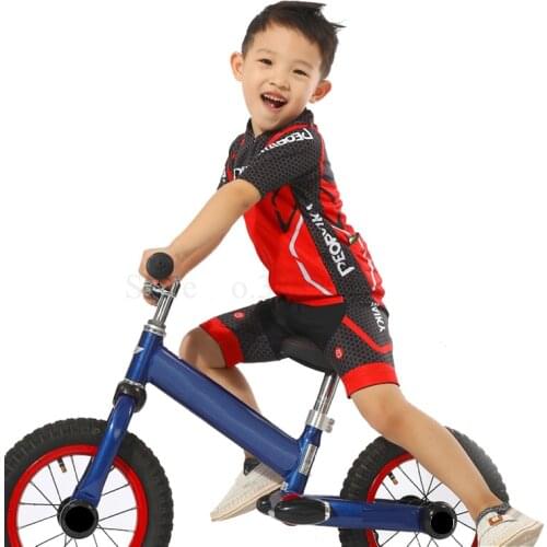 Quick-Dry Summer Short Sleeve Kids Cycling Set Baby Sportswear Bicycle Clothing Children Bike Riding Suit Breathable