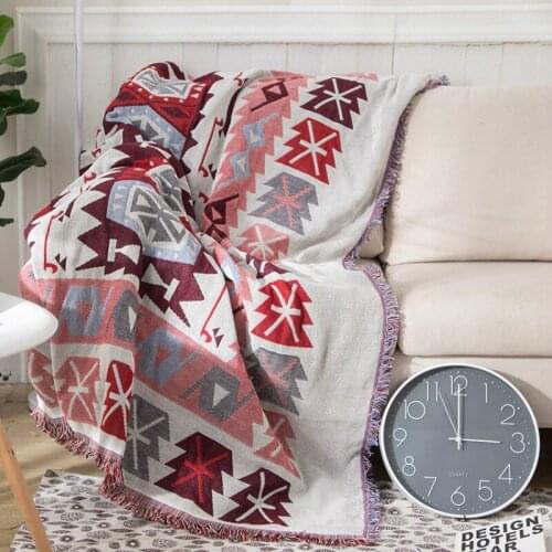 Cilected Cotton Throws On The Sofa