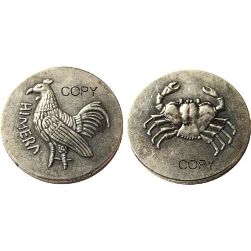 G(36) ANCIENT GREEK Sicily HIMERA Silver Stater c. 480-470 BC Silver Plated Copy Coins