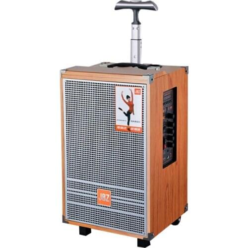JBZ New Model 12-inch Portable BT Speaker 1203 Trolley Speaker, wooden player