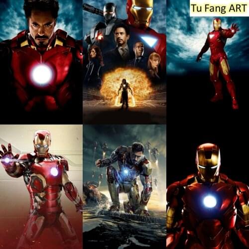 Iron Man Marvel Superhero Posters and Prints Canvas Painting Wall Art Nordic Room Decor Pictures for Living Home Decoration