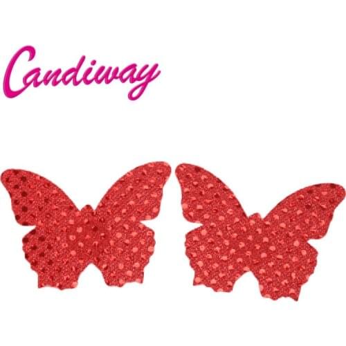 Womens girl Butterfly Adhesive Nipple Covers Pads Body Breasts Stickers Disposable Milk Paste Anti Emptied The Chest Paste Bra