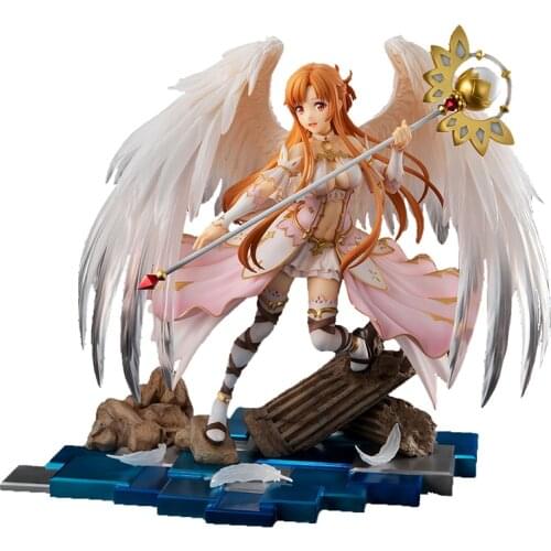Sword Art Online Yuuki Asuna Healing Angel Japanese Anime Figure Model Desktop Ornaments Collectibles Model Toys Anime Toys Gift