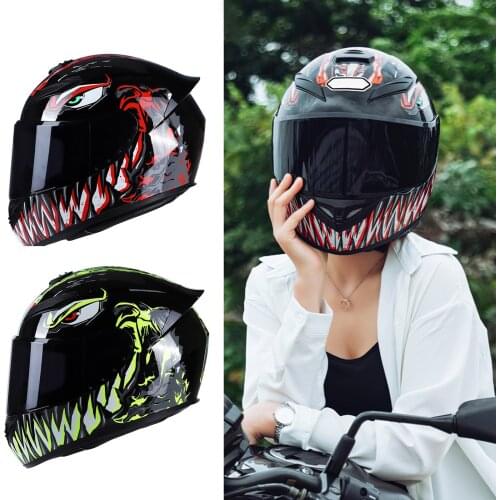 Motorcycle Helmet Full Face Rapid Street Helmet Adult Cool Rider Equipment Four Seasons New Street Touring Motorcycle Helmet