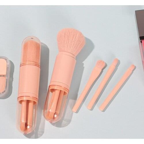 Mini Matte Makeup Brushes Set Wooden Handle Eyeshadow Eyebrow Foundation Blush Loose powder Lips Face Makeup Tools