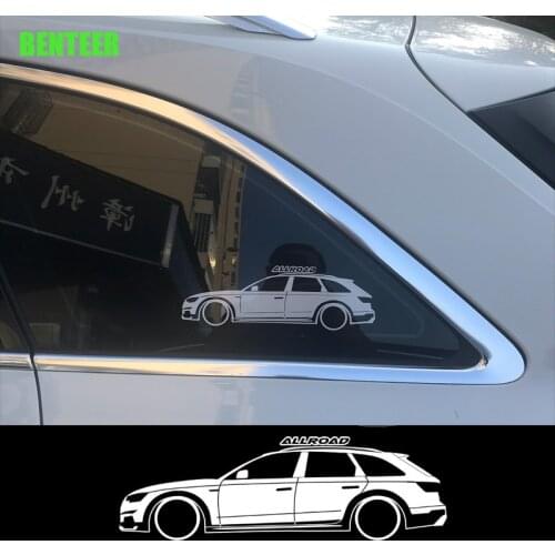 2pcs Allroad Windows Decals Sticker For Audi A4