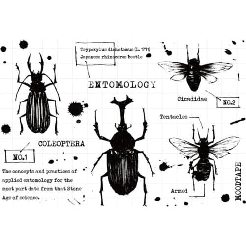 Insects stamp Clear Stamp for Scrapbooking Transparent Silicone Rubber DIY Photo Album Decor A182