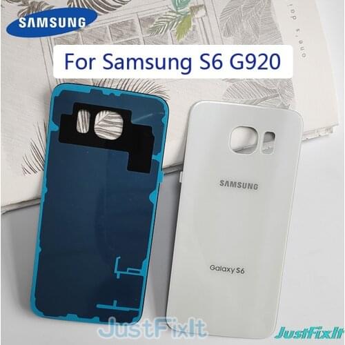 New Back Rear Battery Cover Glass Door For Samsung S6 edge plus G920f G925f G928f Housing Back Battery Cover Case