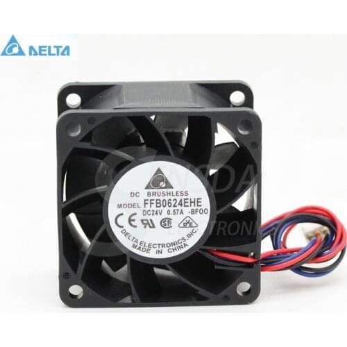 For delta FFB0624EHE 6038 60mm 6cm DC 24V 0.57A server inverter cooling fans axial cooler