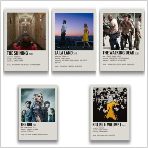 Classic Movie Back To The Future Quentin Tarantino Teen Wolf The Godfather Coated Poster White Paper For Home Bar Wall Decor