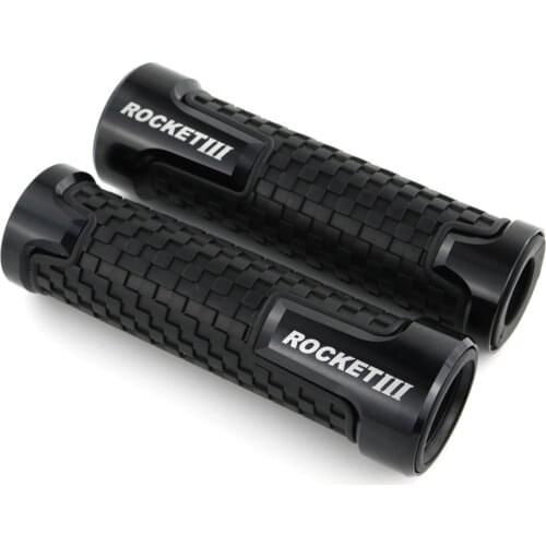 For Triumph ROCKET III ROCKET III CLASSIC ROCKET III ROADSTER Motorcycle Handlebar Handle Grips CNC Aluminum None-Slip Rubber