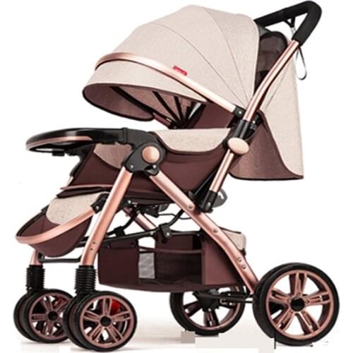 High View Baby Stroller Light folding Umbrella Baby Car four Wheel Baby Carriage Multi functional Baby Carriage