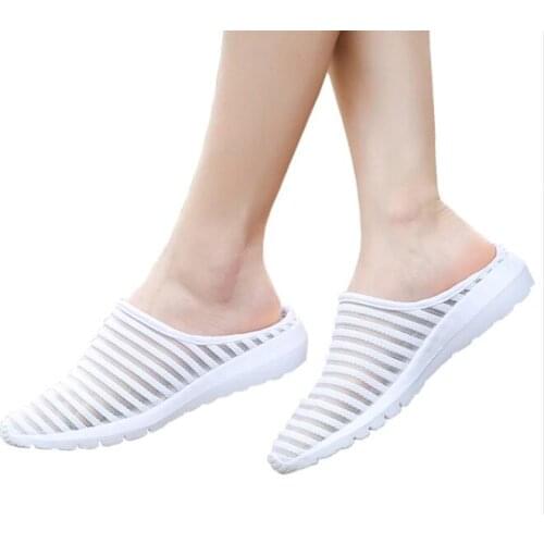 Hongyi 2018 Summer women house shoes women jelly hollow home slippers flip flops female Breathable Mesh Beach shoes slippers