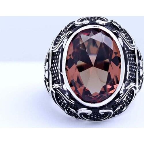 Handmade Sultanite Man Silver Ring,Sultanite Silver Men Ring, Silver Man Ring, 925 Sterling Silver Ring For Man