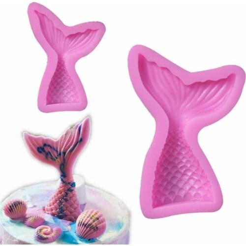Mermaid Silicone Mold Fondant Chocolate Cake Molds Cake Decorating Tool DIY Handmade Clay Soap Mould Bakeware
