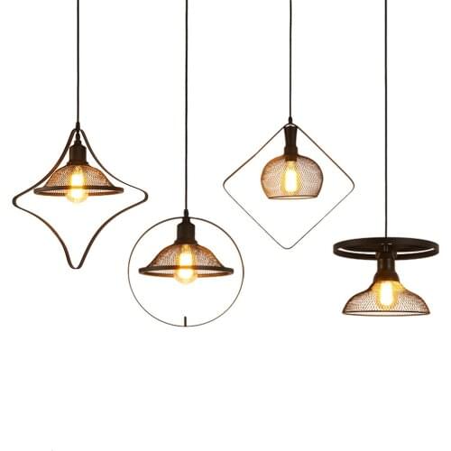 Scandinavian clothing store pendant lights dining room lamp industrial wind decoration led lamp creative personality LU814908