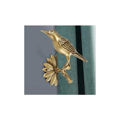 MODERN BRASS BIRD CURTAIN HOOK DECOR ART SIMULATION ANIMAL CURTAIN BUCKLE FOR BEDROOM BALCONY LIVING ROOM DECORATION ACCESSORIES