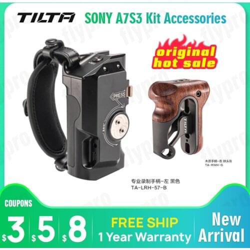 TILTA for SONY A7S3 Kit Accessories-Professional Recording Follow Focus Power Handle Wooden Side Handle