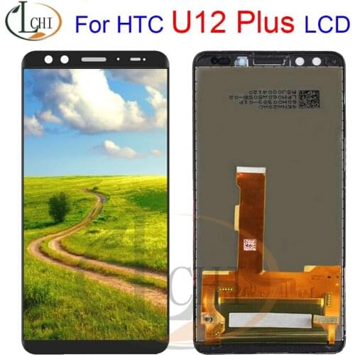 For HTC U12 Plus LCD Digitizer For HTC U12+ U12 Plus 2Q55100 LCD Display Screen Touch Digitizer Panel Assembly Replace