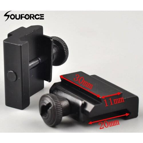 1 pair 20mm to 11mm Weaver Dovetail Adapter to Picatinny Rail Rifle Scope Mount Hunting