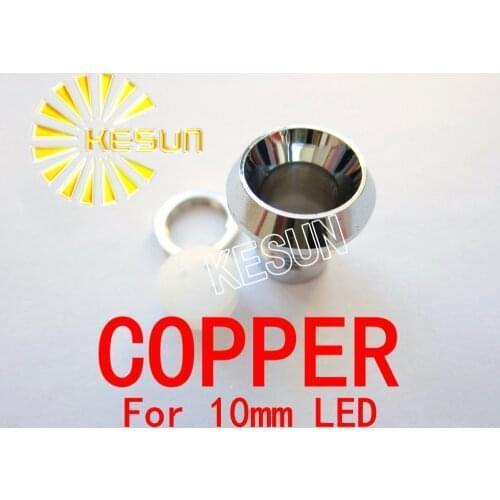 100PCS x 10mm Copper LED Holder Socket for 10mm LED Diodes