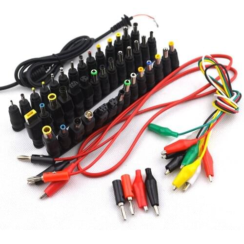 52pcs Universal Laptop DC Power Supply Adapter Connector Plug AC DC Jack Charger Connectors Laptop Power Adapter Conversion Head