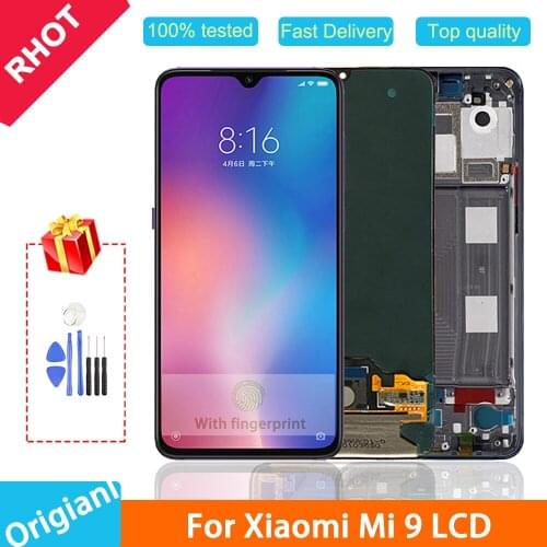 6.39" Original Super AMOLED LCD display for Xiaomi Mi 9 LCD touch screen Digitizer assembl For Xiaomi MI 9 LCD replacement