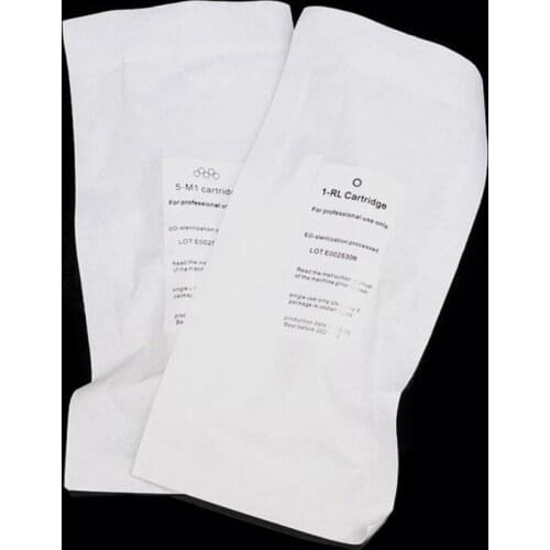 600D-E Clear Disposable Needle Cartridge 1 Round Liner (1RL) 50Pcs/lot