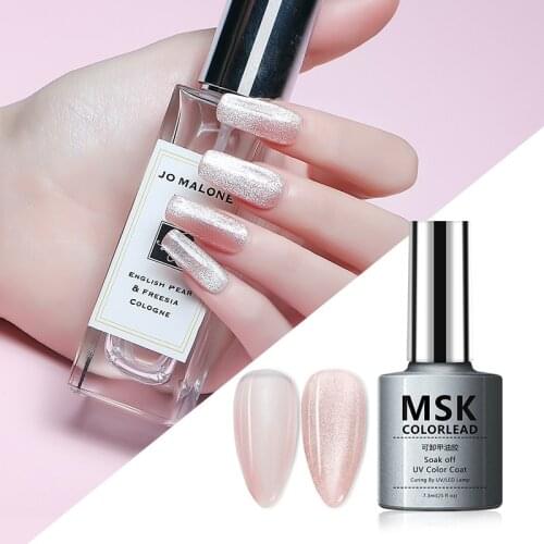 MSK Magnetic Gel Nail Polish 7.3ml Cat Eye Nail Gel Crystal Shining Soak Off UV Gel Polish Base Top Coat Nail Art Varnish