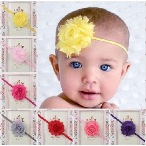 Hair Accessories Kids Girl Baby Headband Toddler Lace Bow Flower Hair Band Headwear YH444