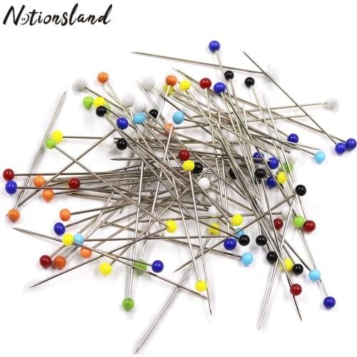 100pcs/Box Sewing Pins Ball Glass Head Patchwork Needle Craft Pins DIY Quilting Sewing Tool for Dressmaking Jewelry Decoration