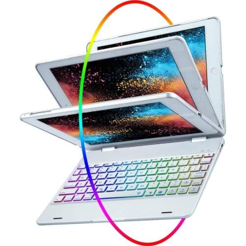 Landas For iPad Air Keyboard Case Bluetooth Wireless Keyboard For iPad 2018 Cover 9.7 Inch With 7 Backlit For A1474 A1475