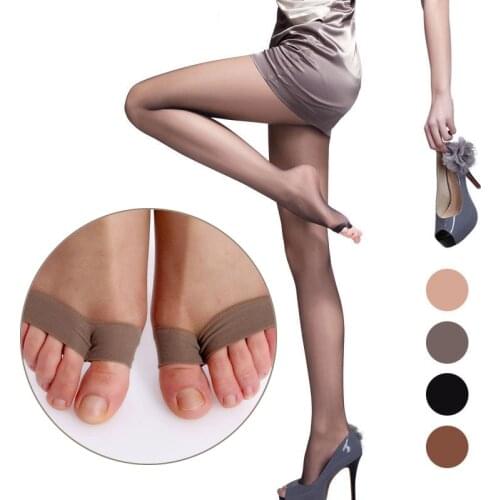 Sale 1 pair Summer Spring Silk Thin Stockings Fashion Women Sexy Hosiery Pantyhose Breathable Fish Mouth Without Toe Stockings