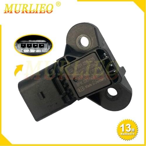 Manifold Air Pressure MAP Sensor For Audi A4 A5 A6 Q5 Q7 Volkswagen Golf Beetle Crossfox Polo Touareg Passa Skoda 0261230235