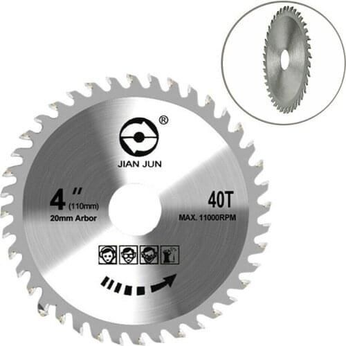 110mm 40 Teeth Circular Saw Blade Disc Wood Cutting Steel 4" Grinder Saw Disc Woodworking Tool Parts For Angle Grinder Repair