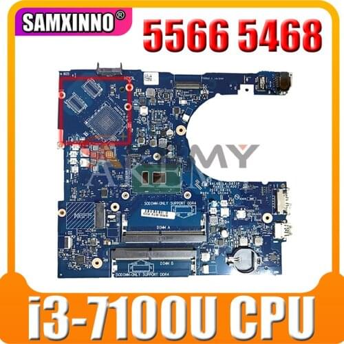 For Dell Inspiron 5566 5468 Laptop Motherboard CN-0DMD9K 0DMD9K DMD9K BAL60 LA-D871P i3-7100u DDR4 100% working